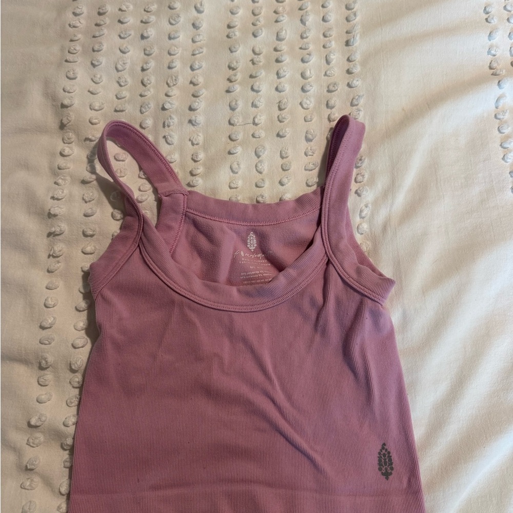 Free People Pink Crop Top